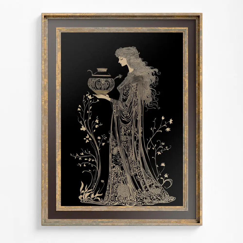 Hestia Greek Goddess Print Vesta Roman Poster No Frame by My Store