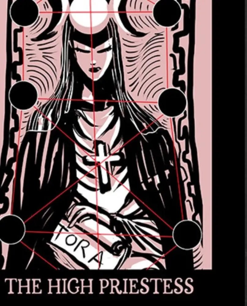 High Priestess Tarot Print: Goth Pink Empress Poster by DesignBohemian