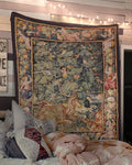 The Stag - Feuilles De Choux With Stag 16th Century Tapestry (Printed)