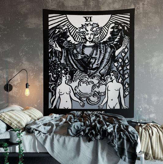 The Lovers Tarot Card Tapestry – Rider Waite Design