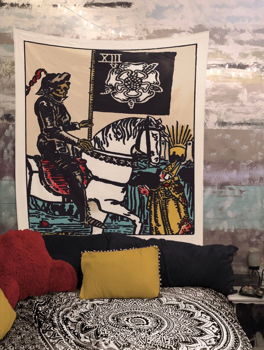 Death Tarot Card Wall Tapestry - Rider Waite Smith Deck