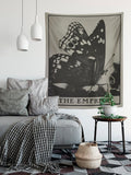 Empress Butterfly Tarot Card Tapestry - Lightweight Polyester