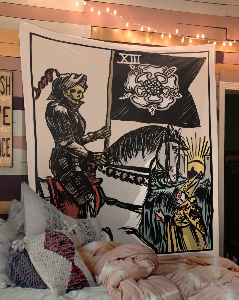 Death Tarot Card Tapestry By Printagrams