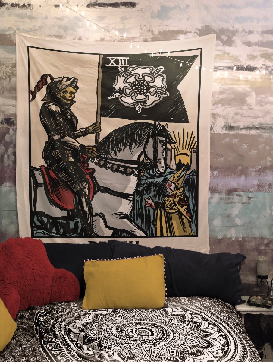 Death Tarot Card Tapestry