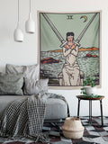 Two of Swords Tarot Card Tapestry – Rider Waite Design