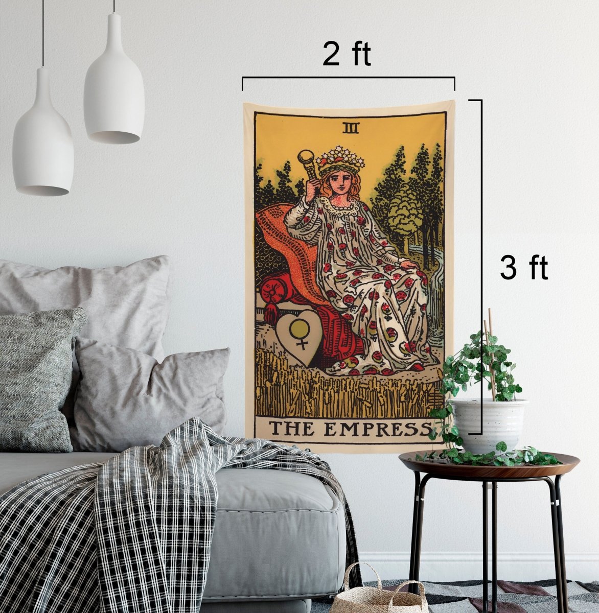 The Empress Tarot Card Tapestry - Rider Waite Deck Art