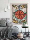 Wheel of Fortune Tarot Card Tapestry – Rider Waite Smith Design