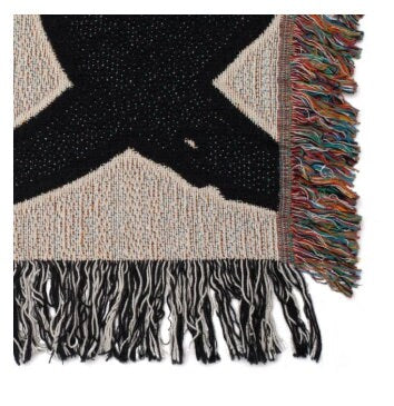 Woven Blanket - The Chariot Tarot Card - Rider Waite Deck - Cotton