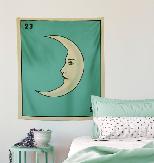La Luna Card Moon Tapestry