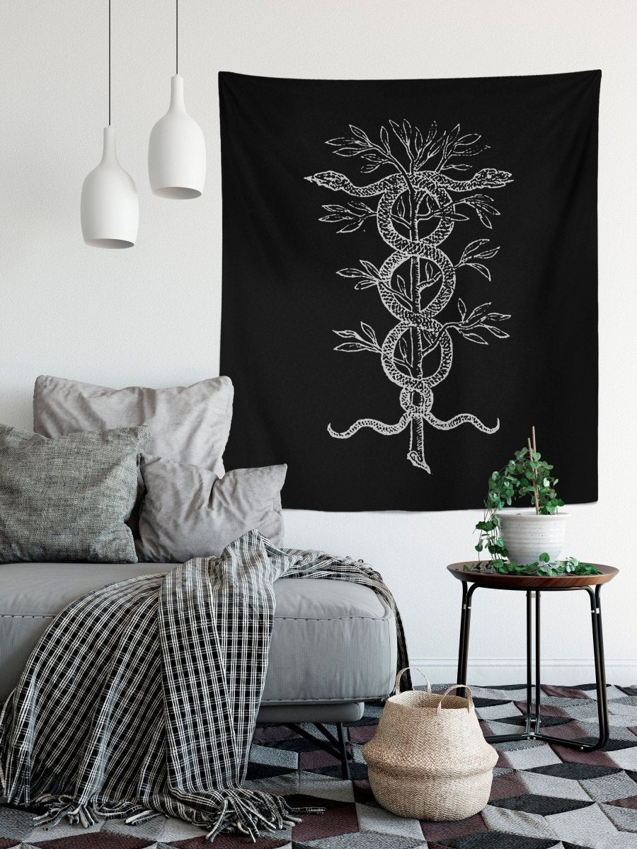 Snakes Caduceus (Medicine Symbol) - By Claude Paradin - Devises Heroiques (1557) (Printed)
