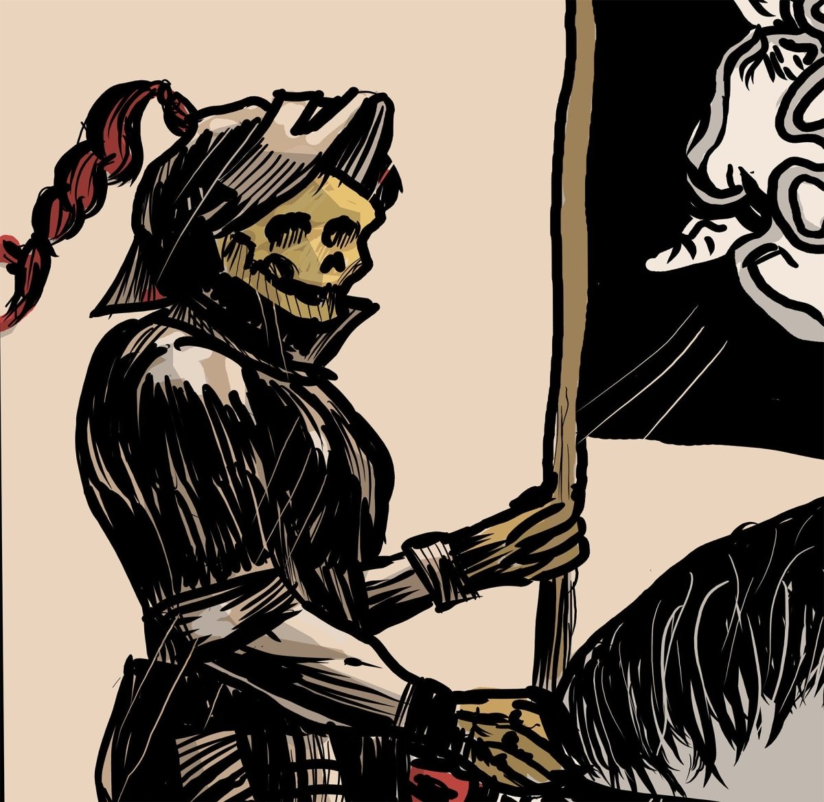 Death Tarot Card Tapestry – Rider Waite Deck Art