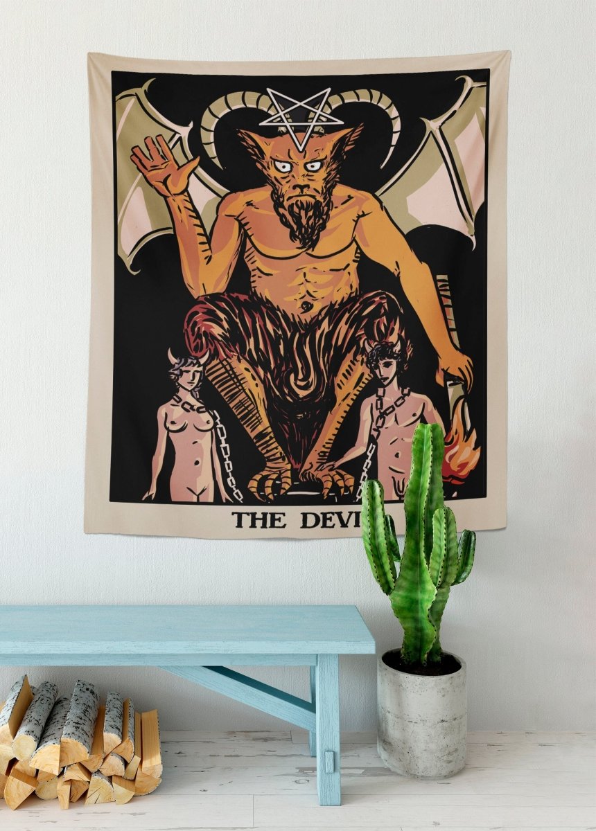 The Devil Tarot Card Tapestry – Rider Waite Smith Design