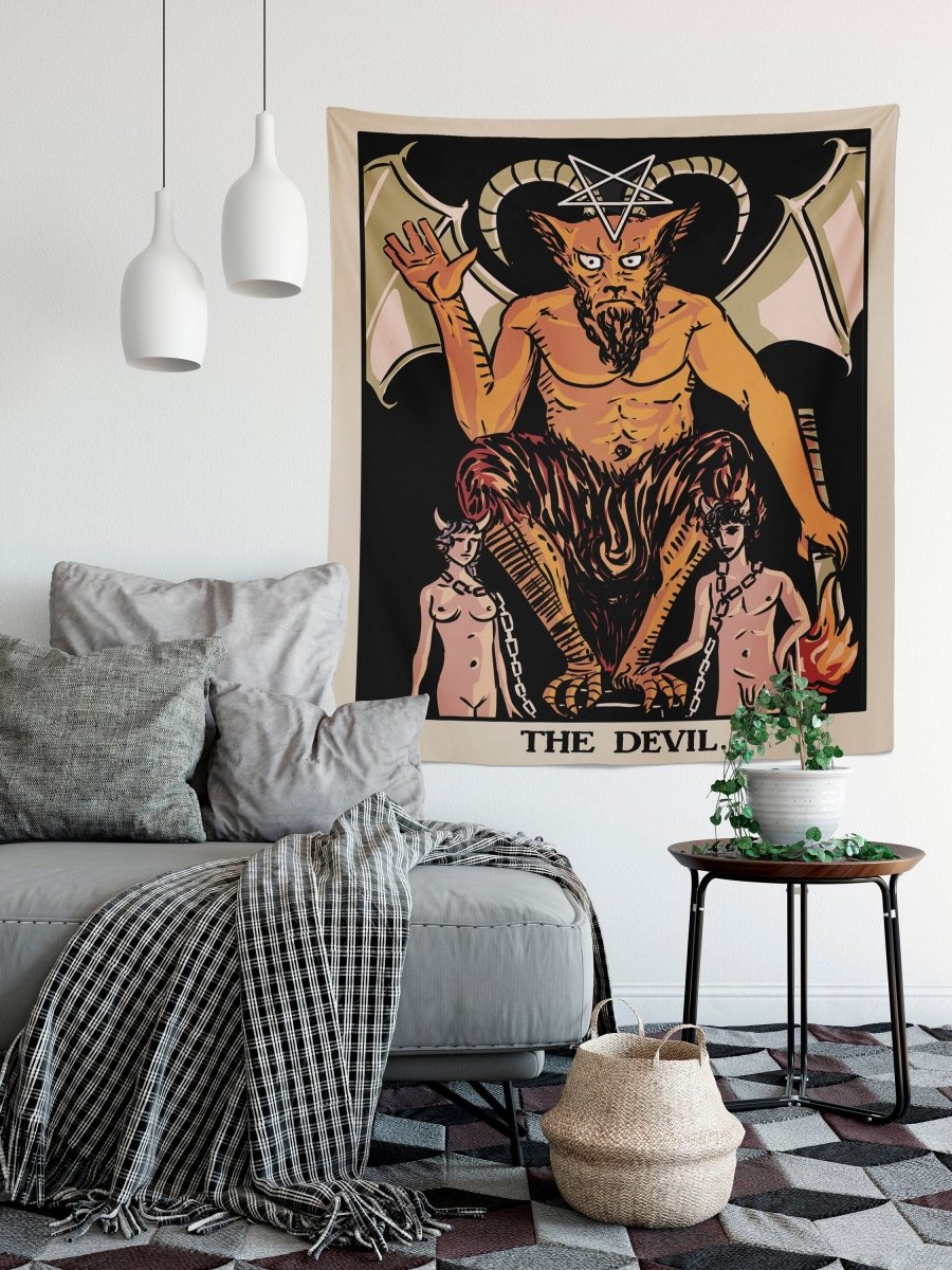 The Devil Tarot Card Tapestry – Rider Waite Smith Design