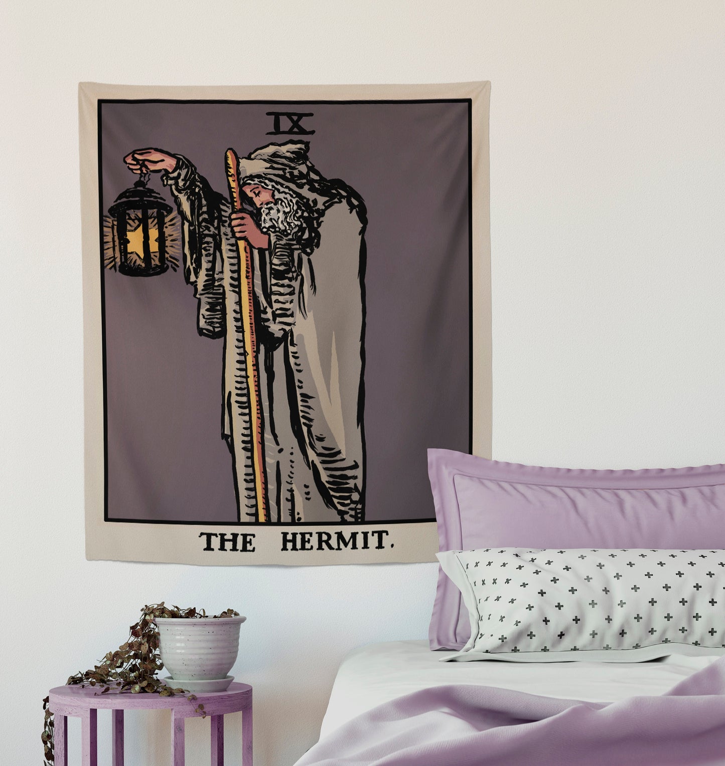 The Hermit Tarot Card Tapestry - Rider Waite Smith Deck