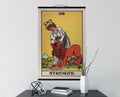 Strength Tarot Card Canvas – Vintage Style Wall Hanging