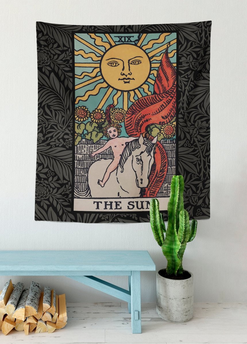 The Sun Tarot Card Tapestry - Rider Waite Full Card