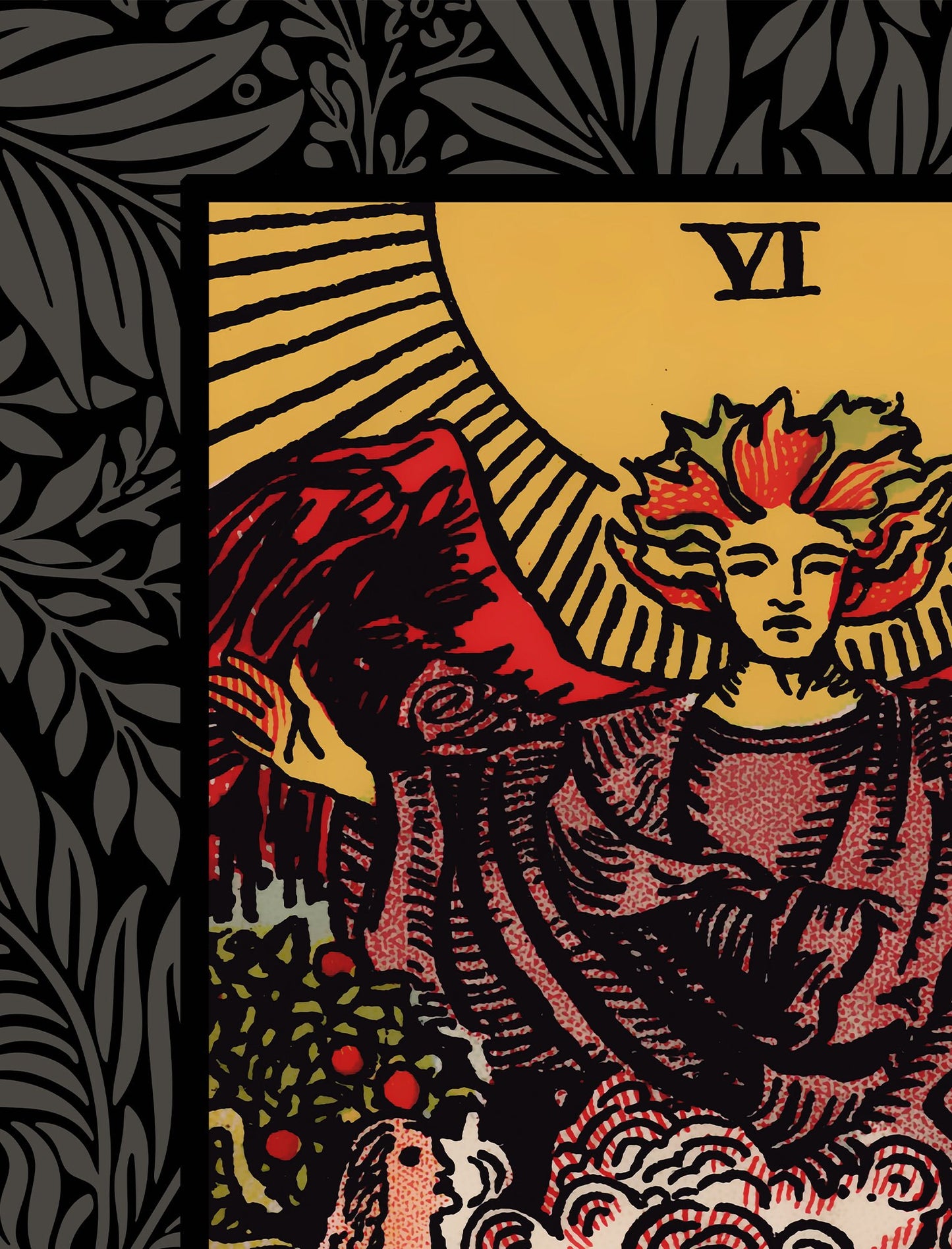 The Lovers Tarot Card Tapestry - Rider Waite Design
