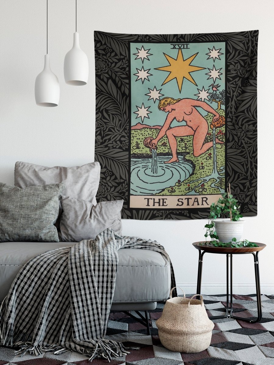 The Star Tarot Card Tapestry - Rider Waite Full Card