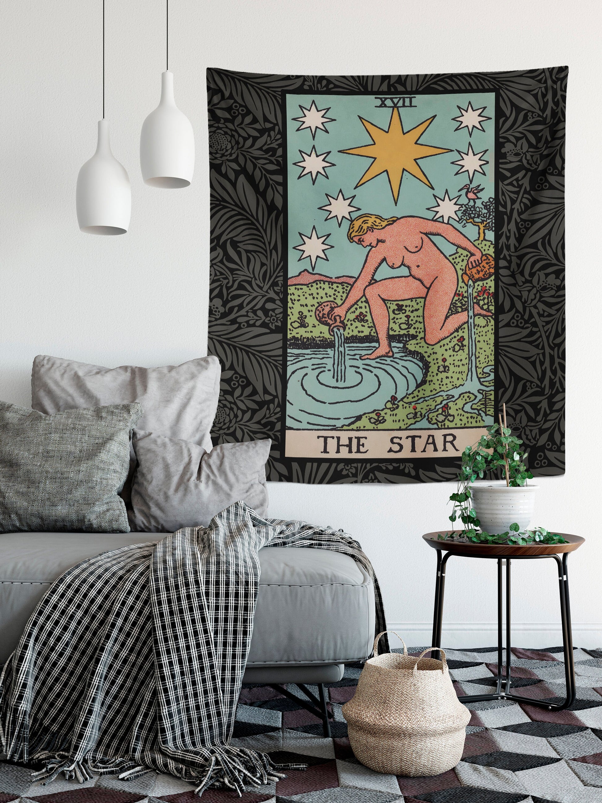 The Star Tarot Card Tapestry - Rider Waite Full Card