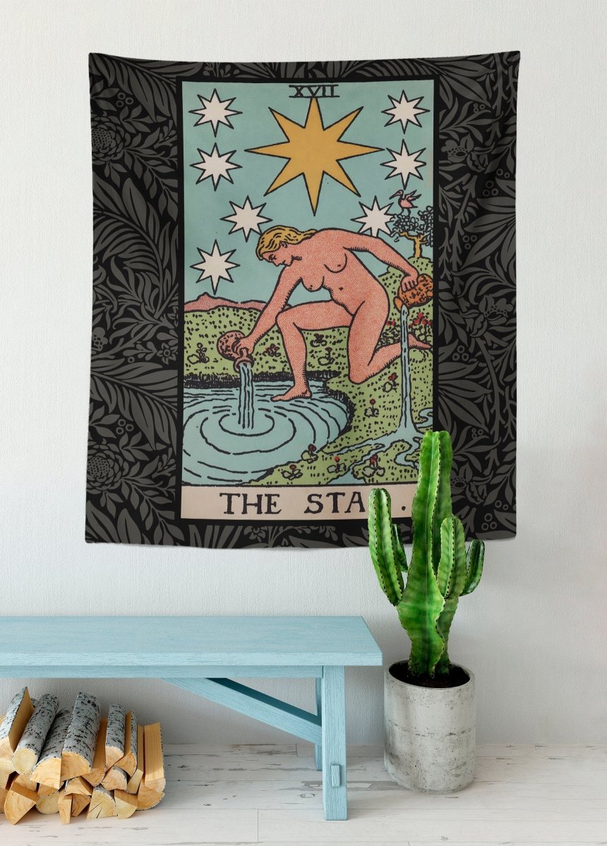 The Star Tarot Card Tapestry - Rider Waite Full Card