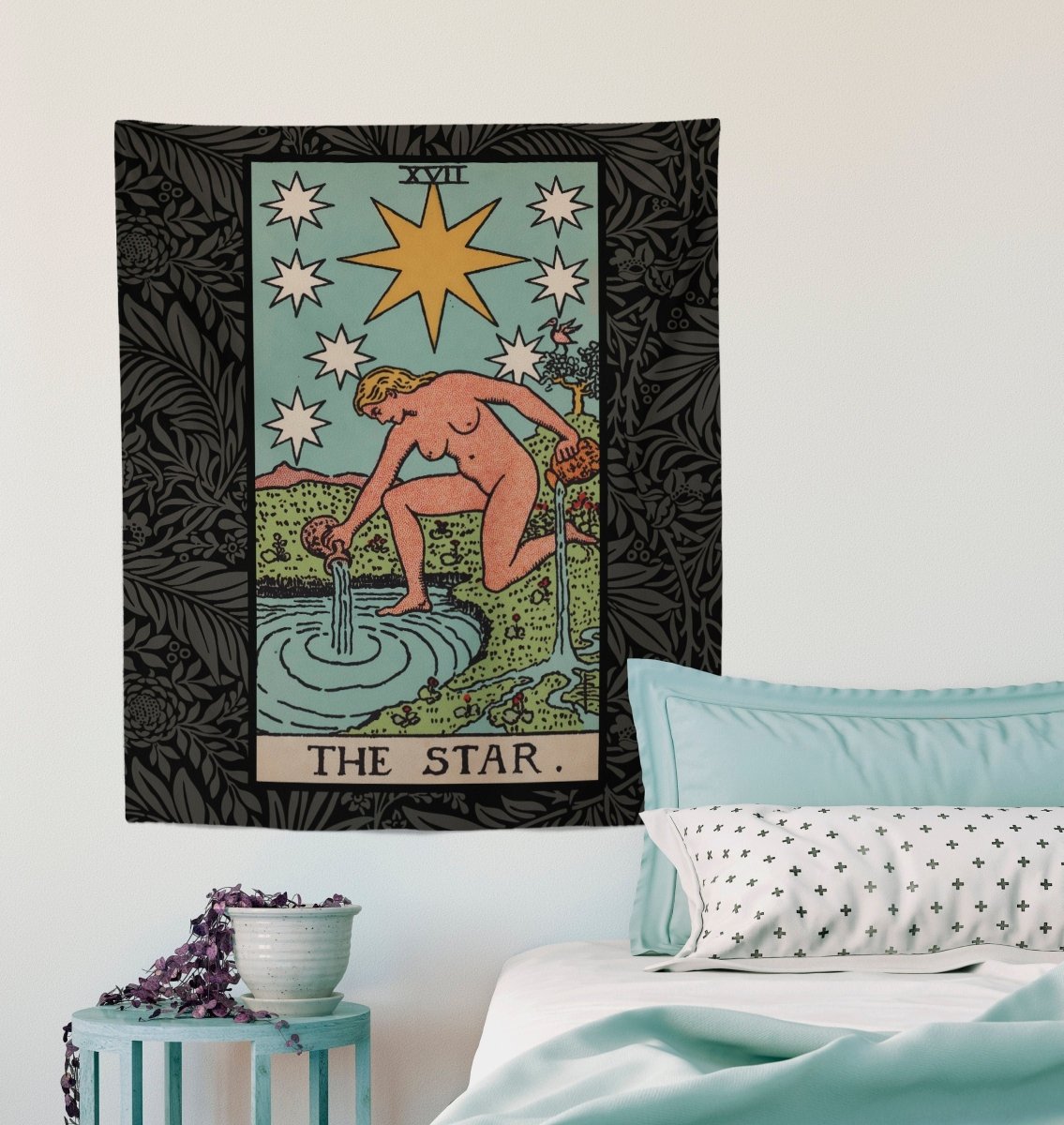The Star Tarot Card Tapestry - Rider Waite Full Card
