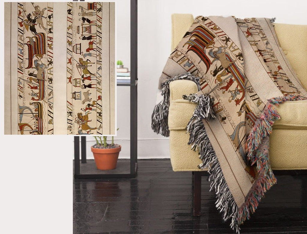 Bayeux Tapestry Woven Blanket – Norman Conquest of England