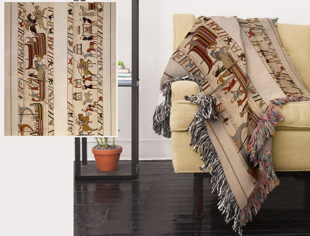 Bayeux Tapestry Woven Blanket – Norman Conquest of England