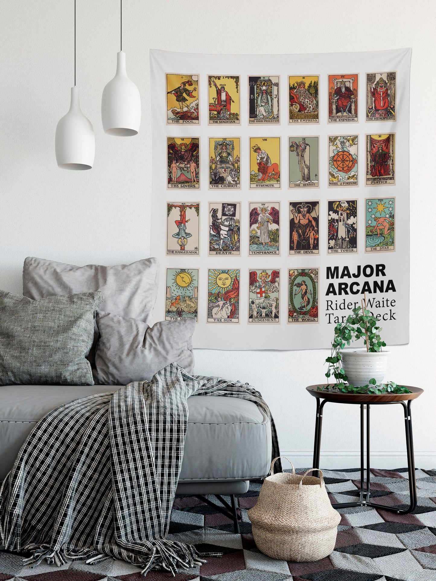 Rider Waite Major Arcana Tarot Card Tapestry