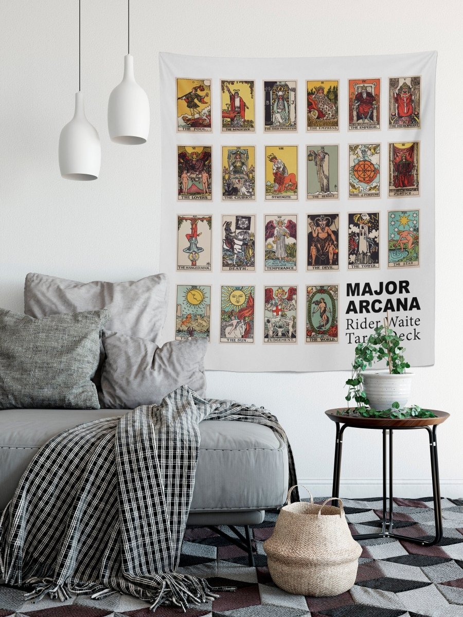 Rider Waite Major Arcana Tarot Card Tapestry
