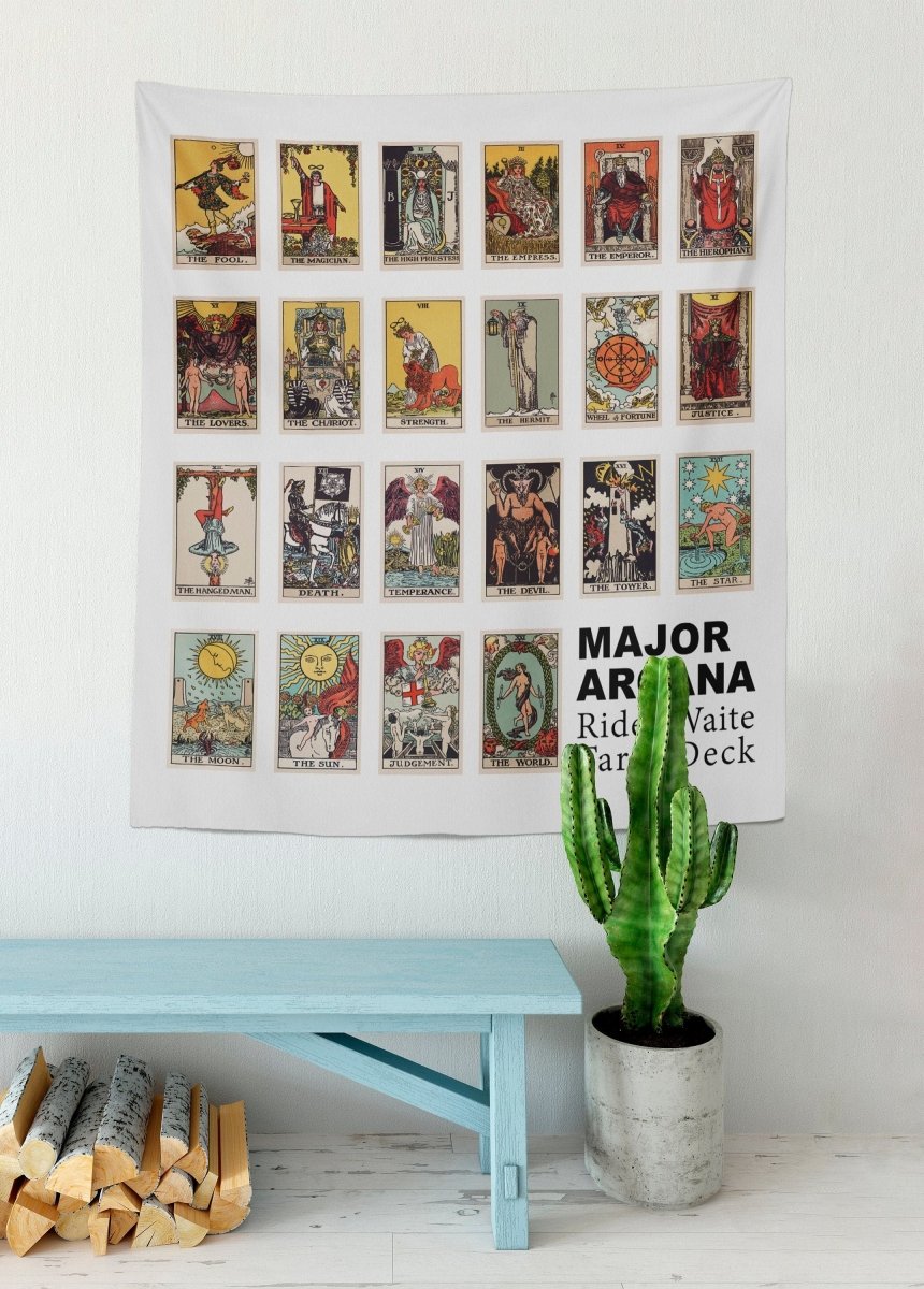 Rider Waite Major Arcana Tarot Card Tapestry