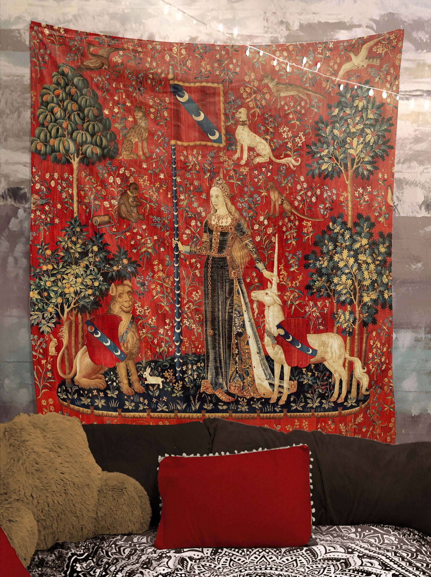 Lady With Unicorn - Touch - Tapestry (Printed)