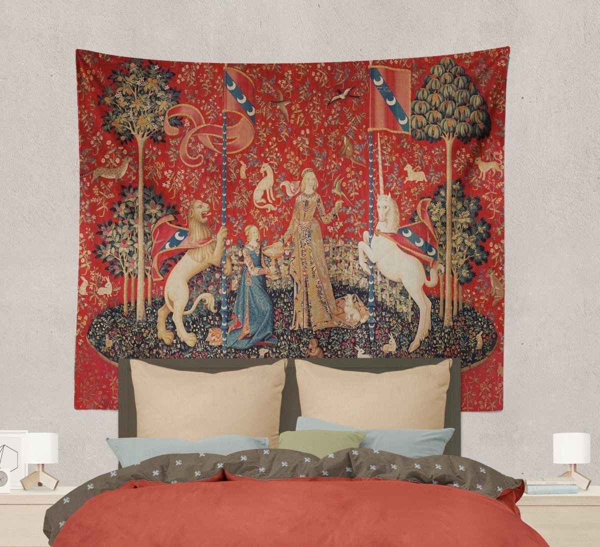 Lady With Unicorn - Taste- Tapestry (Printed)