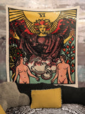 The Lovers Tarot Card Tapestry - Rider Waite Design