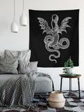 Medieval Squid Monster Tapestry - by Claude Paradin - Devises Heroiques (1557) Printed