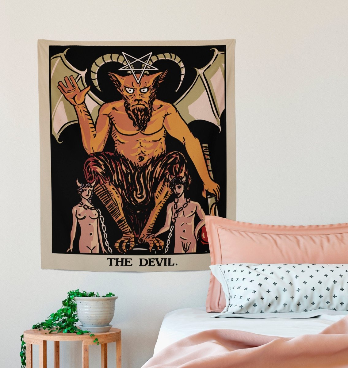 The Devil Tarot Card Tapestry – Rider Waite Smith Design