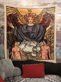 The Lovers Tarot Card Tapestry - Rider Waite Art