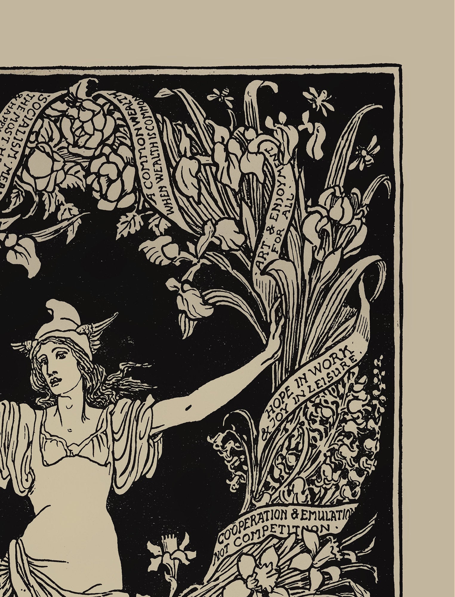 A Garland For May Day 1895 Walter Crane-Tapestry (Printed)