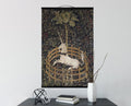 Medieval Unicorn Tapestry – Canvas Wall Hanging, Unicorn in Captivity