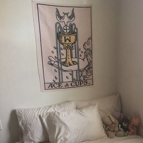 Ace Of Cups Tarot Card Tapestry - Rider Waite Design