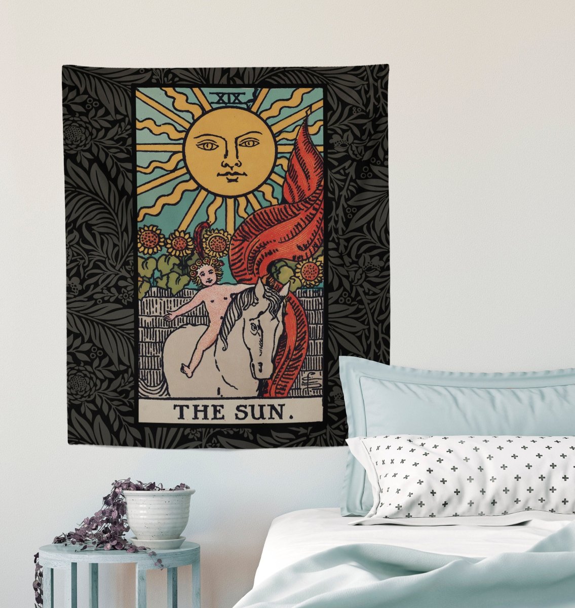 The Sun Tarot Card Tapestry - Rider Waite Full Card