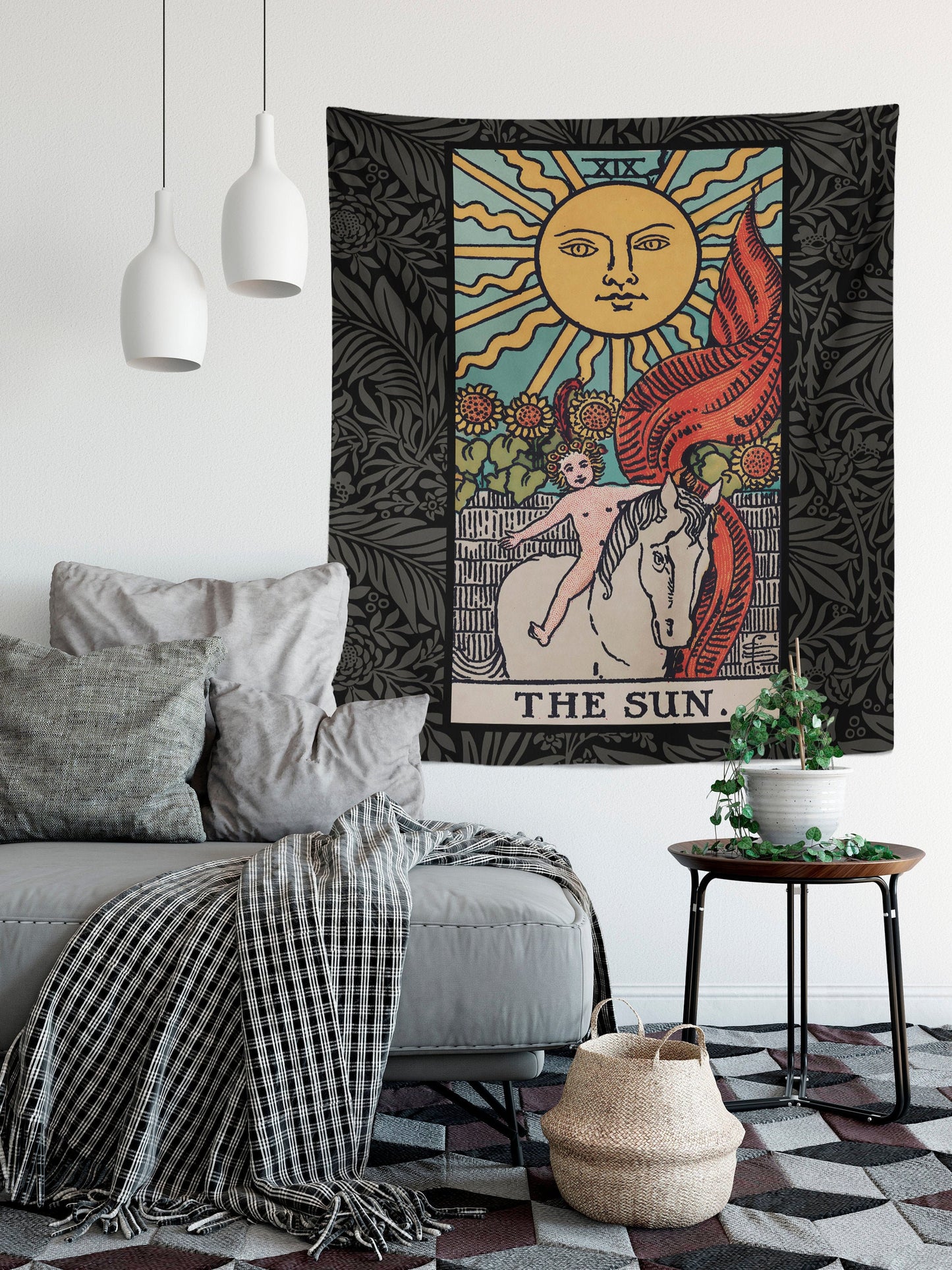 The Sun Tarot Card Tapestry - Rider Waite Full Card