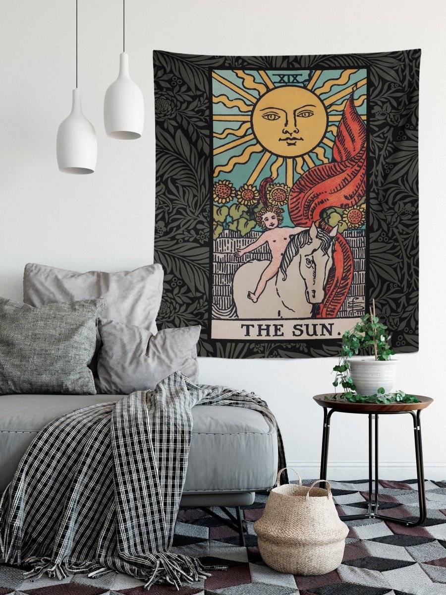 The Sun Tarot Card Tapestry - Rider Waite Full Card