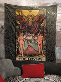 The Lovers Tarot Card Tapestry - Rider Waite Design