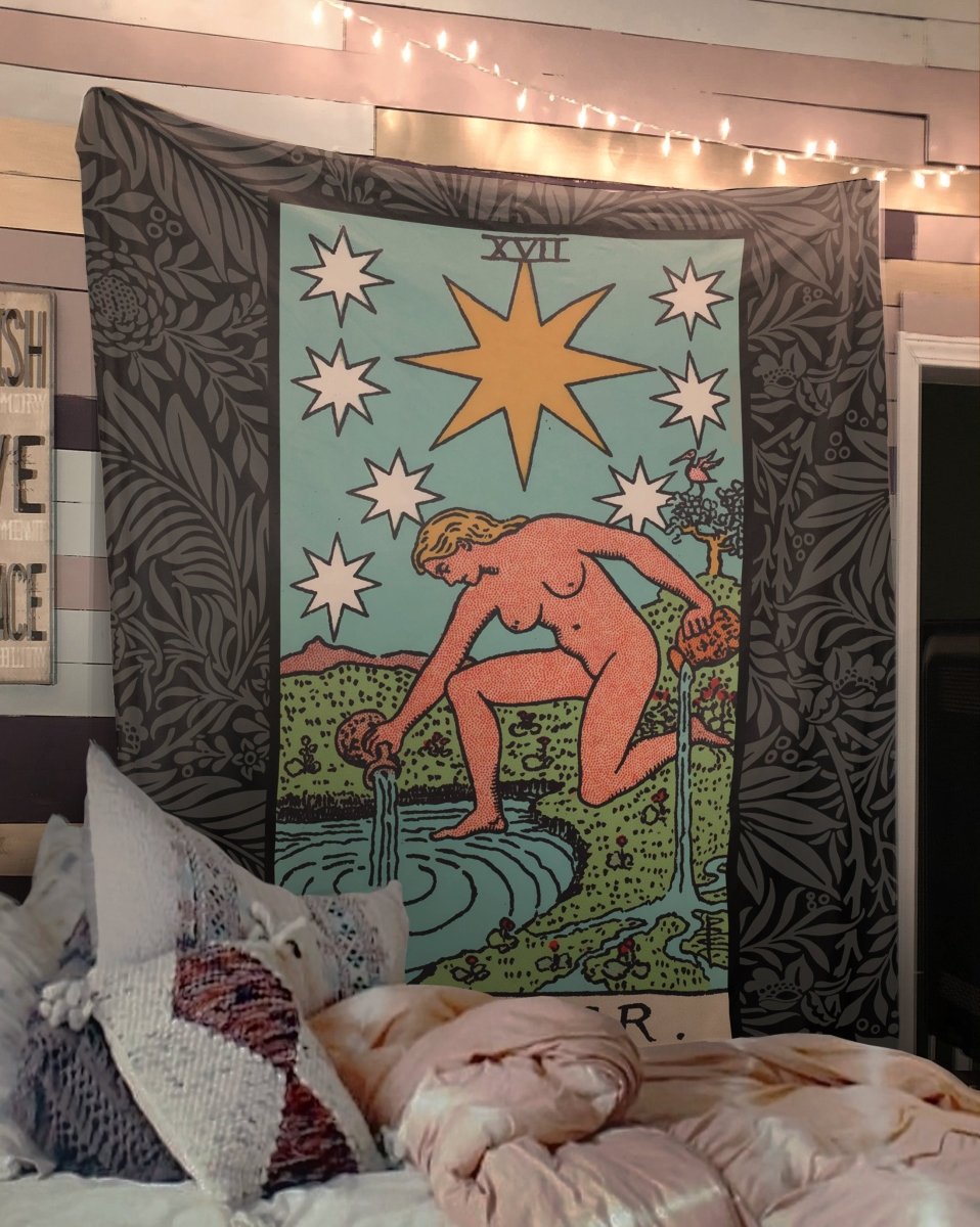 The Star Tarot Card Tapestry - Rider Waite Full Card
