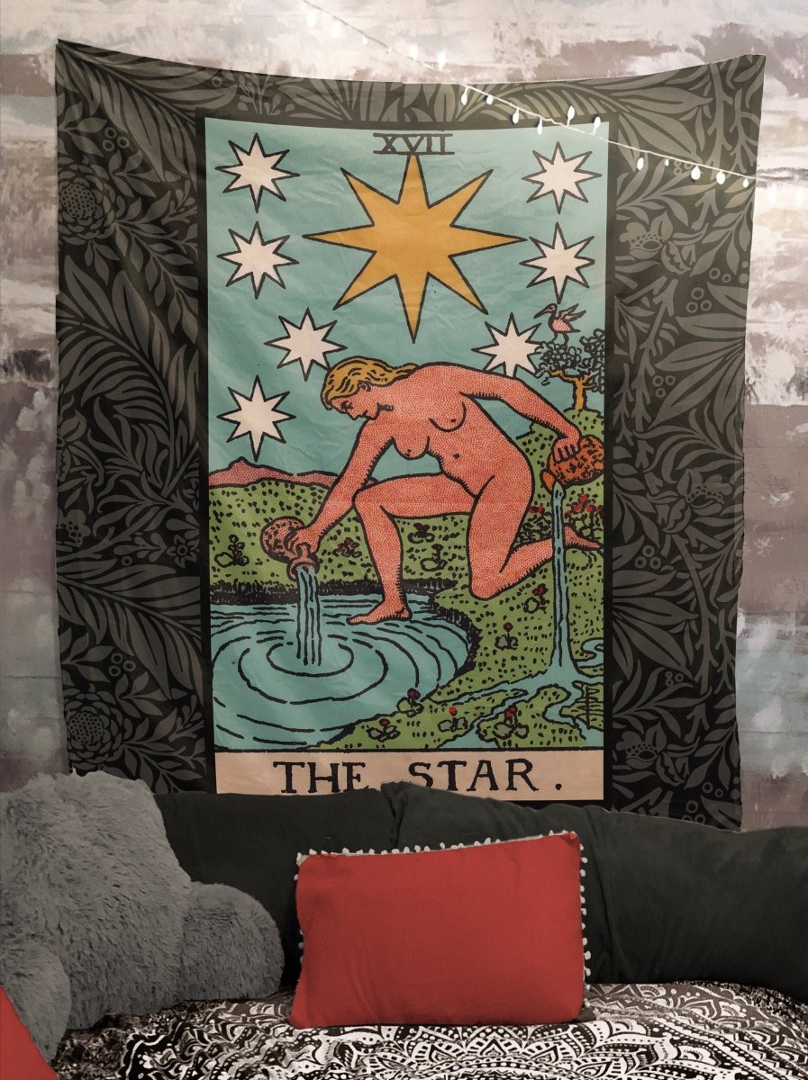 The Star Tarot Card Tapestry - Rider Waite Full Card