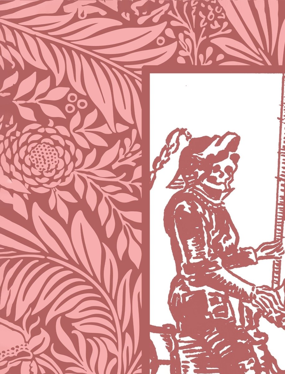 Death Tarot Card Tapestry - Pink Rider Waite Smith Design