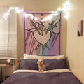 Three of Swords Tarot Card Tapestry - Rider Waite Pastel Goth