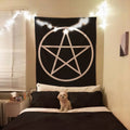 Pentagram Tapestry, Wiccan Occult Wall Hanging