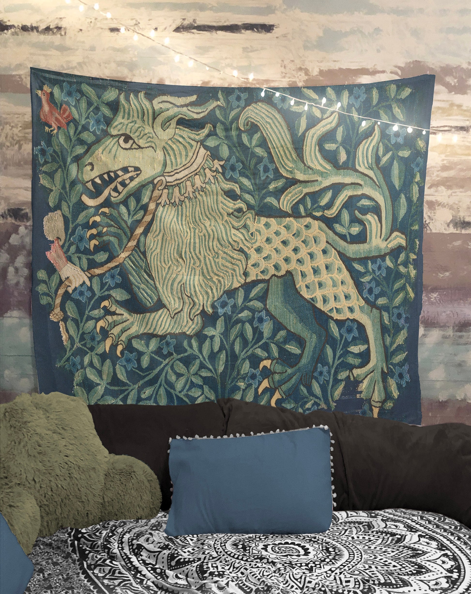 Fantastical Beast Medieval Tapestry (Printed)