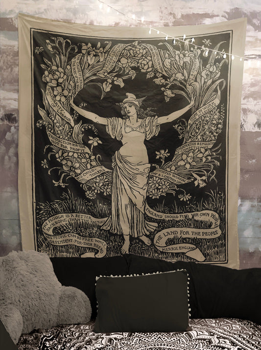 A Garland For May Day 1895 Walter Crane-Tapestry (Printed)